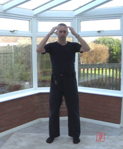 broadening the chest, from the shibashi. Healing with Qigong